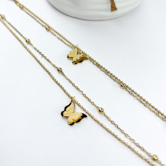 Butterfly Charm Anklet