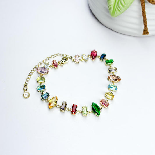 Multi Stone Crystal Bracelet