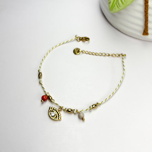 Evil Eye Charm Thread Bracelet