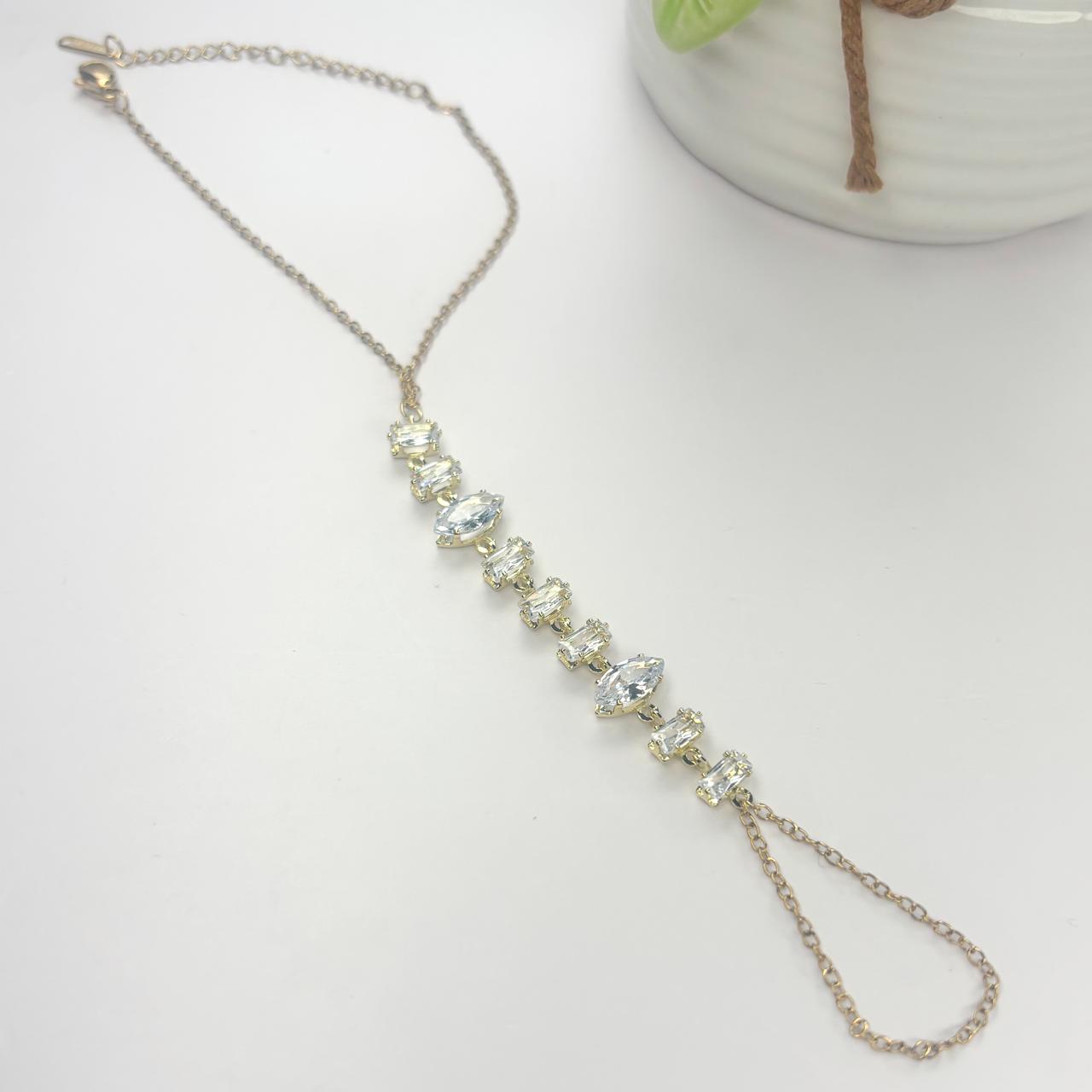 White Frost Stone Hand Chain