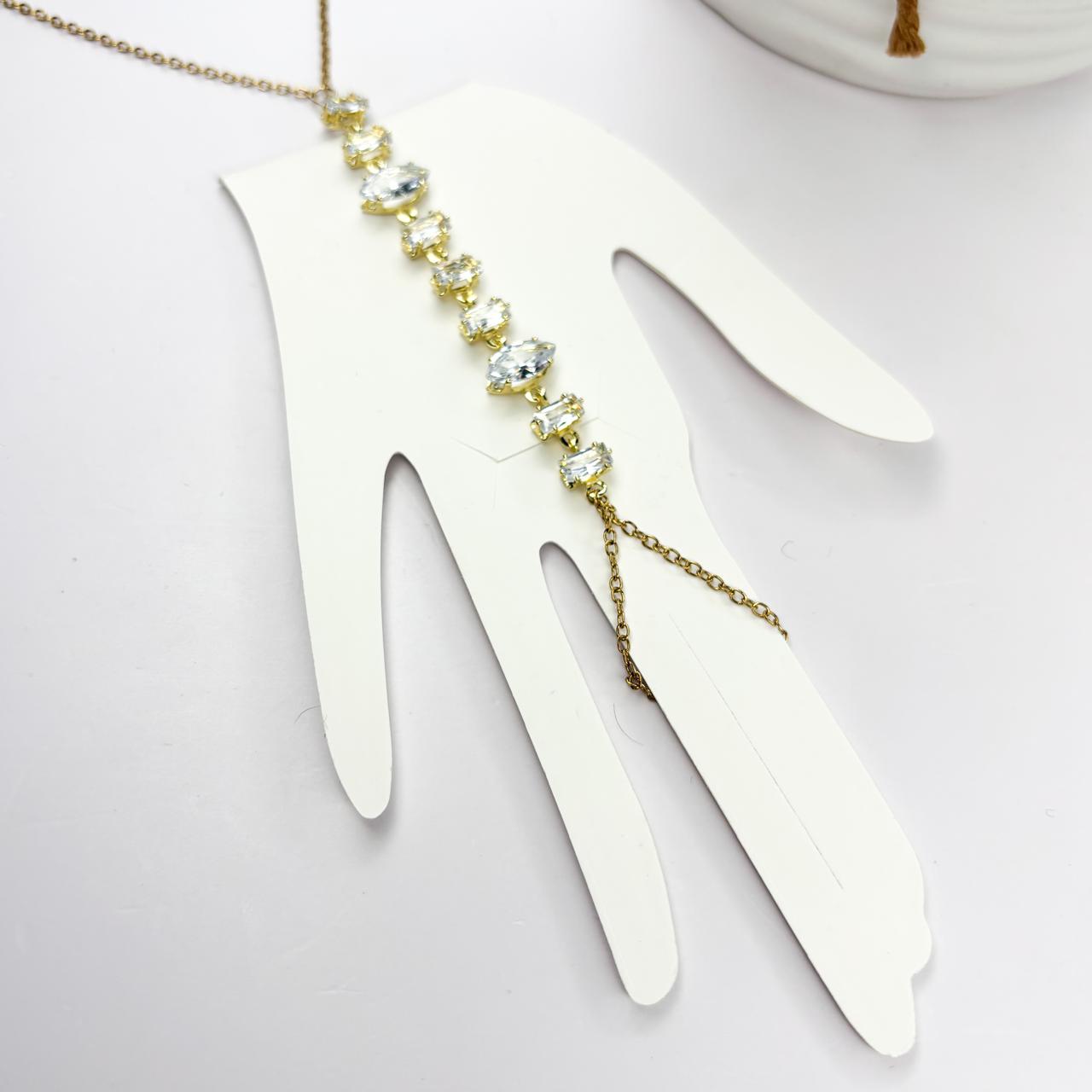 White Frost Stone Hand Chain