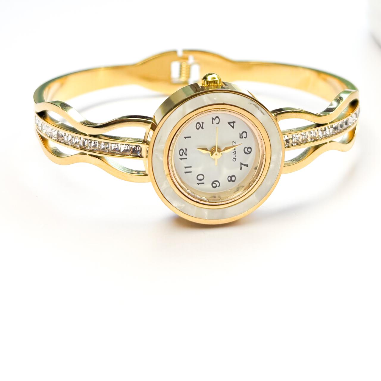Tidecrest Gold Bangle Watch