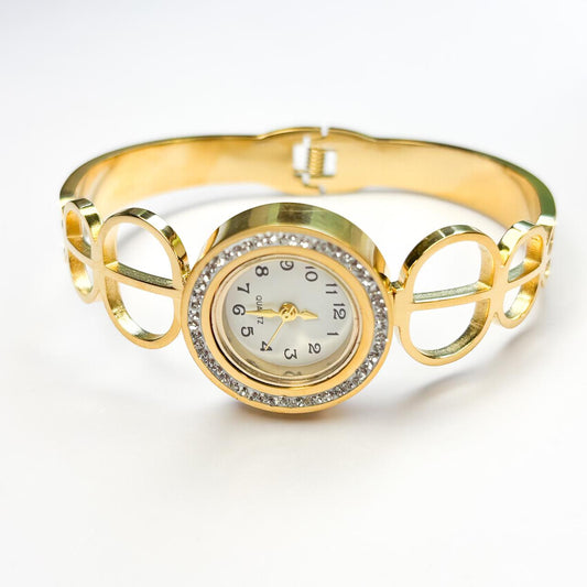 Celeste Loop Gold Bangle Watch