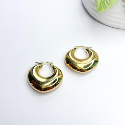 Golden Halo Hoop Earrings