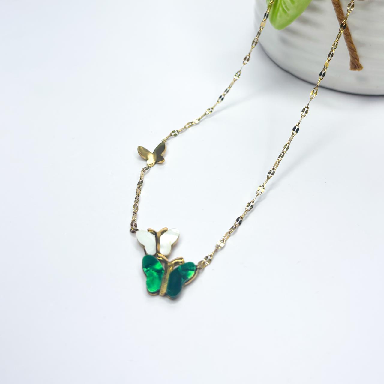 Butterfly Trio Necklace