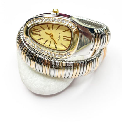 Serpenti Snake Watch Dual-Tone (Yellow Dial)