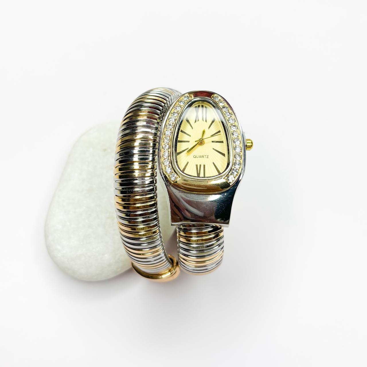 Serpenti Snake Watch Dual-Tone (Yellow Dial)