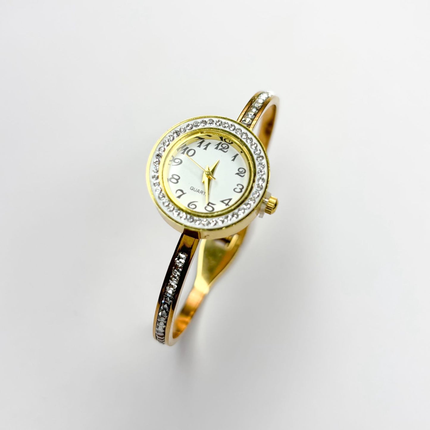 Aurora Luxe Gold Bangle Watch