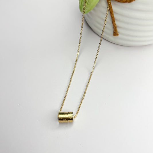 Halo Stack Rings Necklace