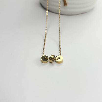 Halo Stack Rings Necklace