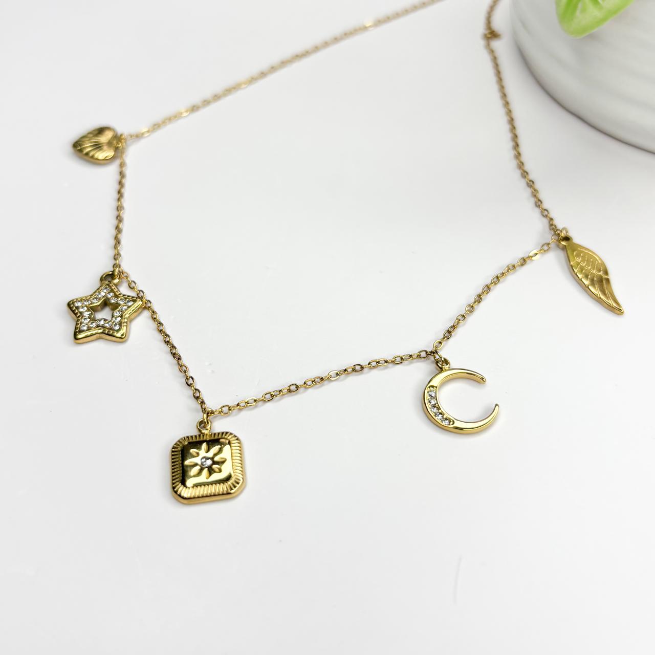 Wings & Wishes Charm Necklace