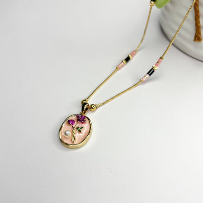 Pink Rose Mangalsutra