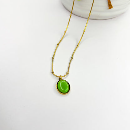 Jade Aura Pendant Necklace