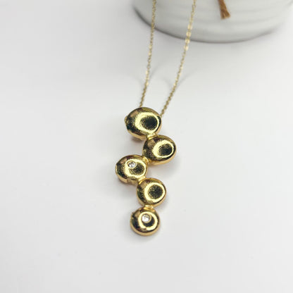 Golden Cascade Necklace