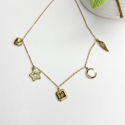 Wings & Wishes Charm Necklace