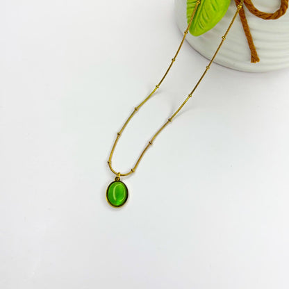 Jade Aura Pendant Necklace