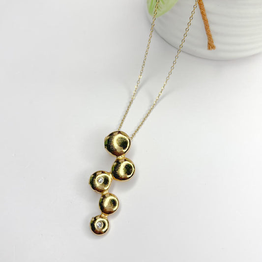 Golden Cascade Necklace