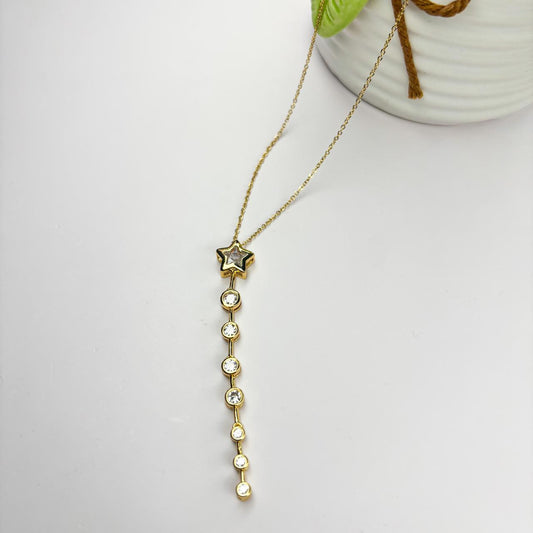 Aura White Stone Necklace