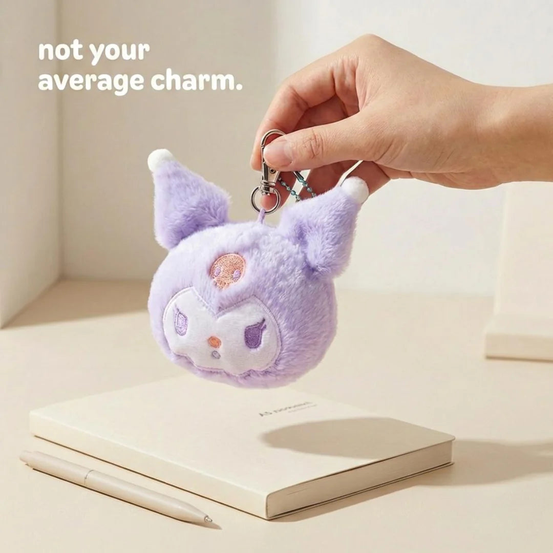 Capybara & Kuromi Plush Keychain
