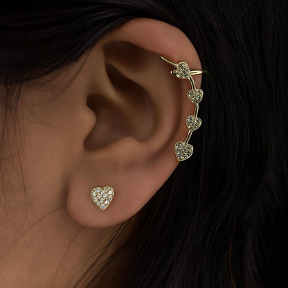 Amor Ascend Double Stud & Cuff Earrings