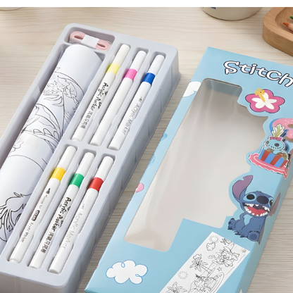 Coloring Roll With 6 Acrylic Markers