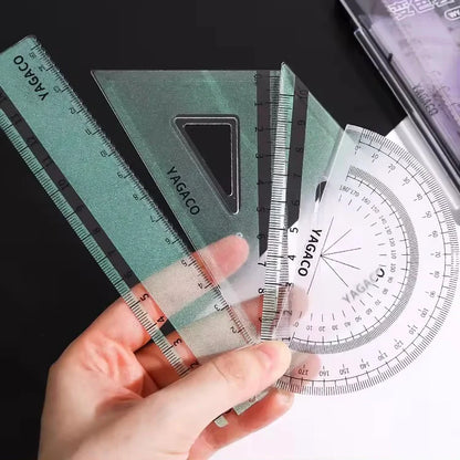 Aurora Crystal Colour-Changing Ruler Set