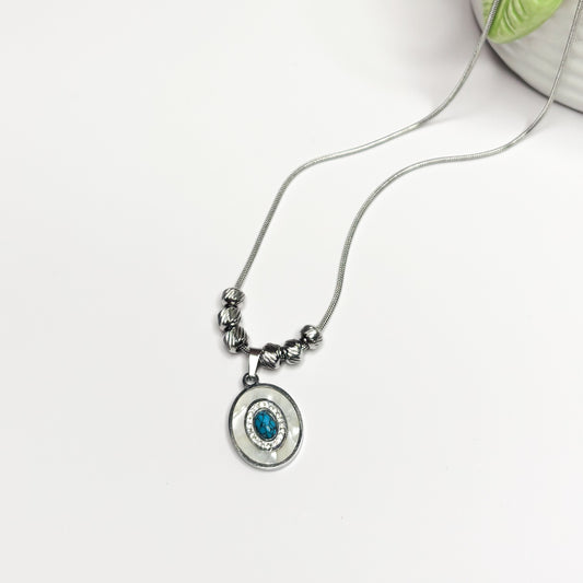 Blue Nova Pendant Necklace