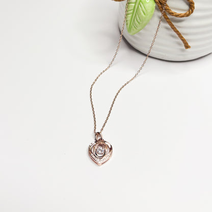 Dancing Stone Heart Necklace