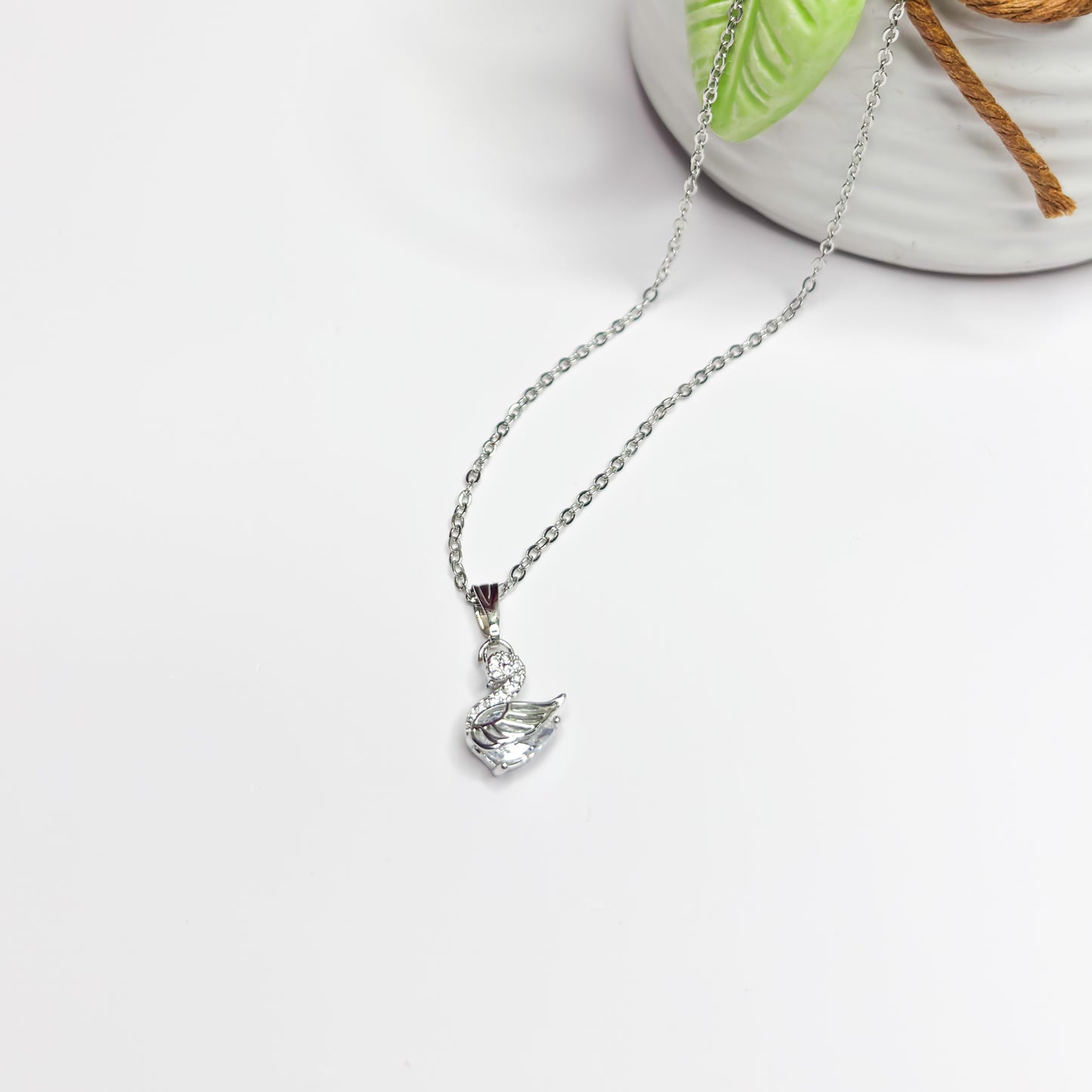 Swan Pendant Necklace
