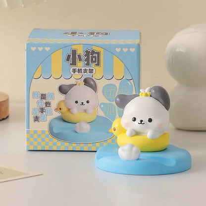 Painter Puppy & Duck BFF Phone Stand