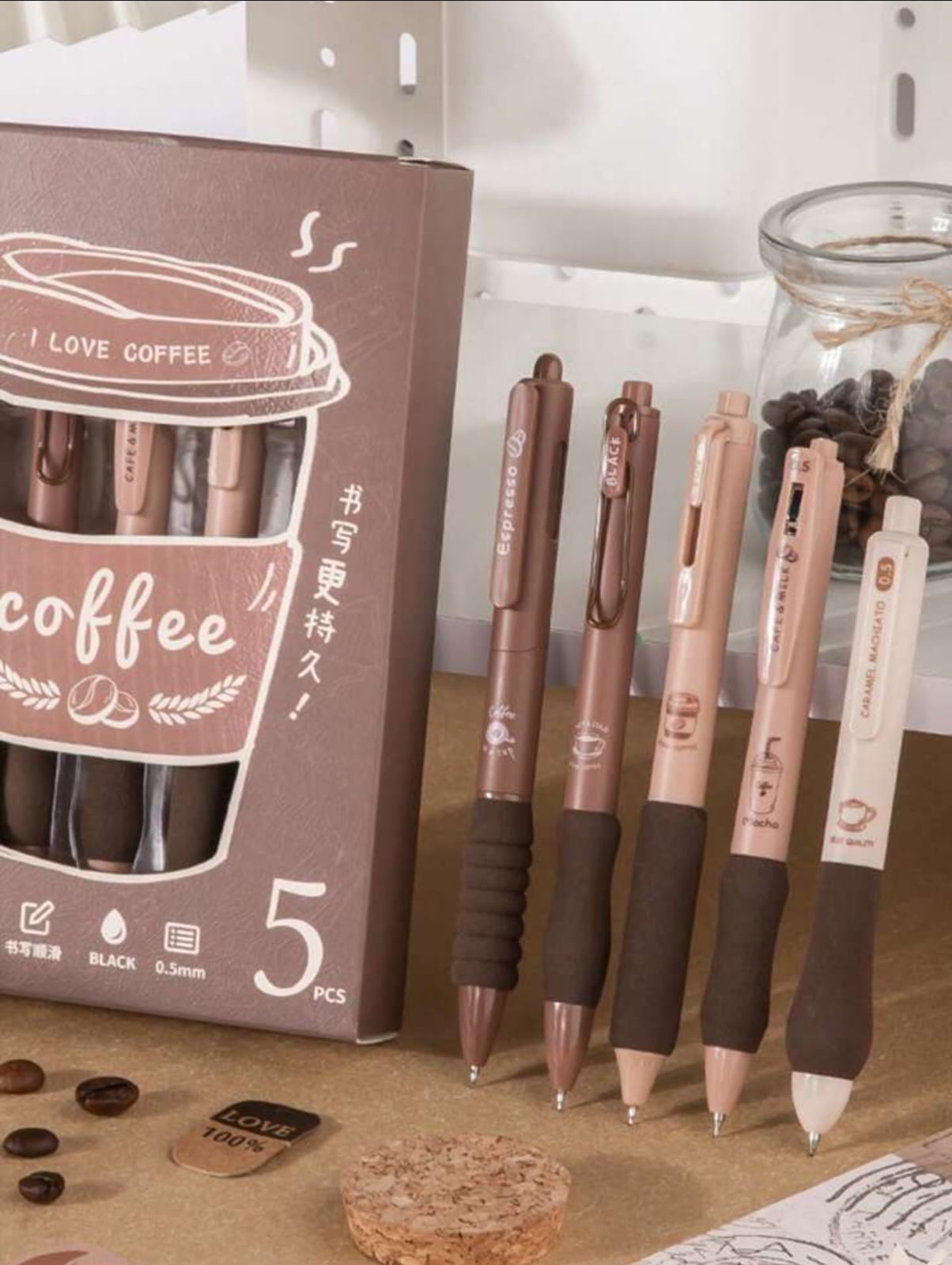 Coffee Pen Set