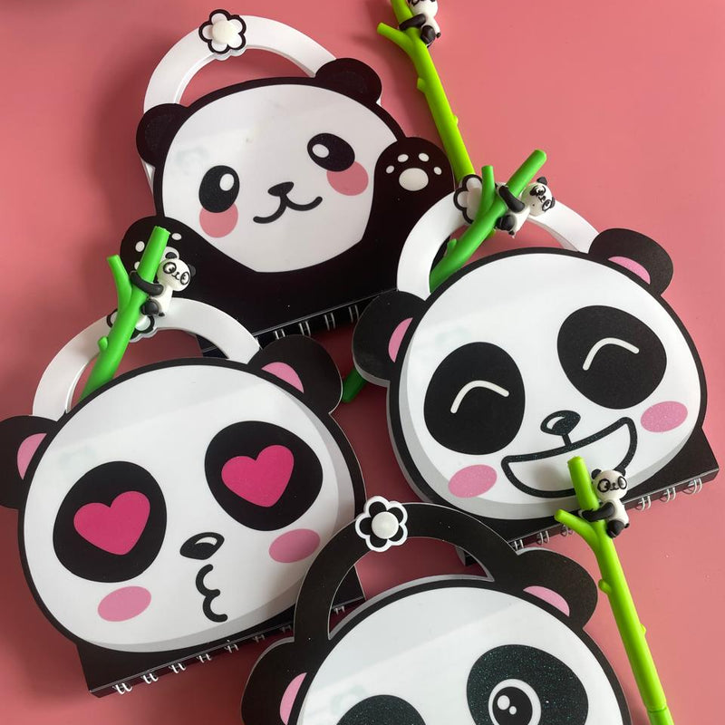 Panda & Unicorn Notebook With Pen