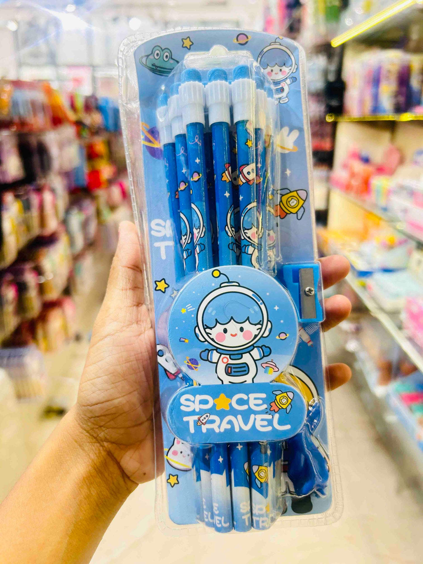 Pencil Set With Eraser And Sharpener