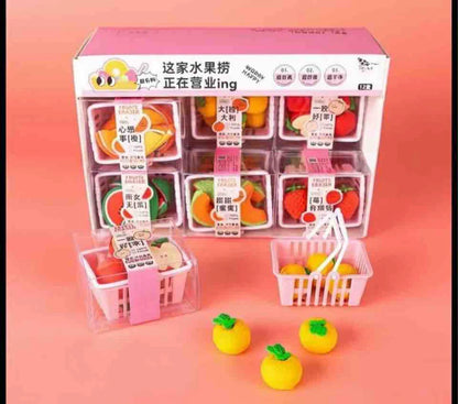 Fruits Basket Eraser Set