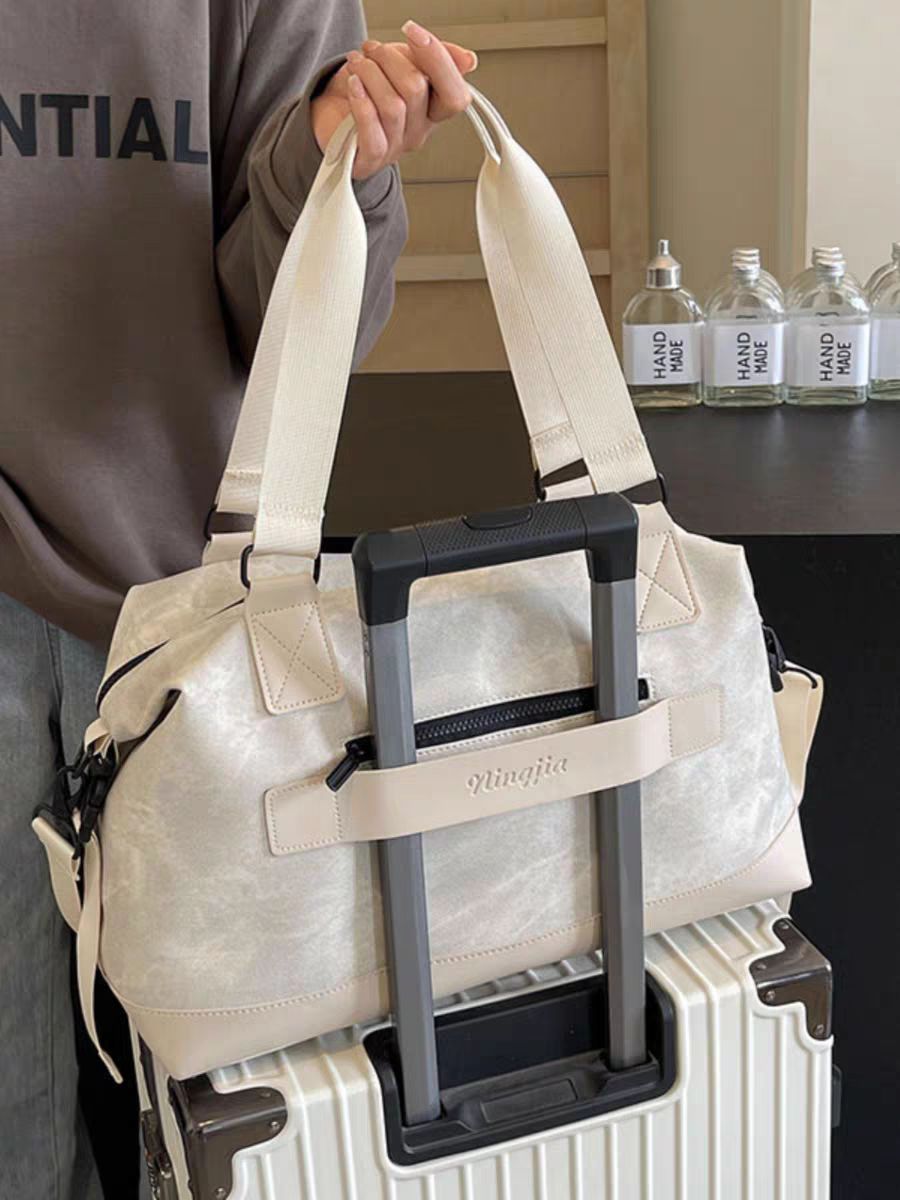 Imported Premium Quality Suede Leather Duffle Bag