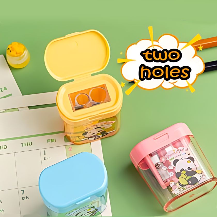 Panda Dual Holes Sharpener