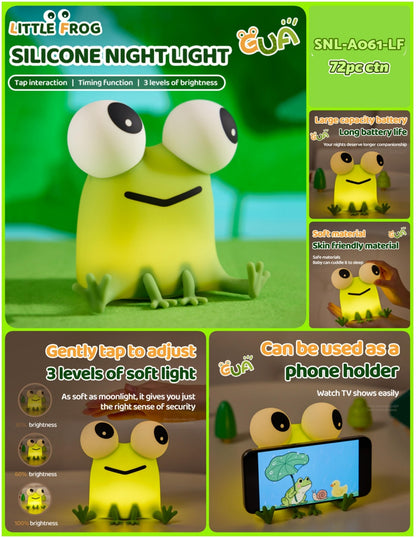 Cute Silicone Little Frog Lamp