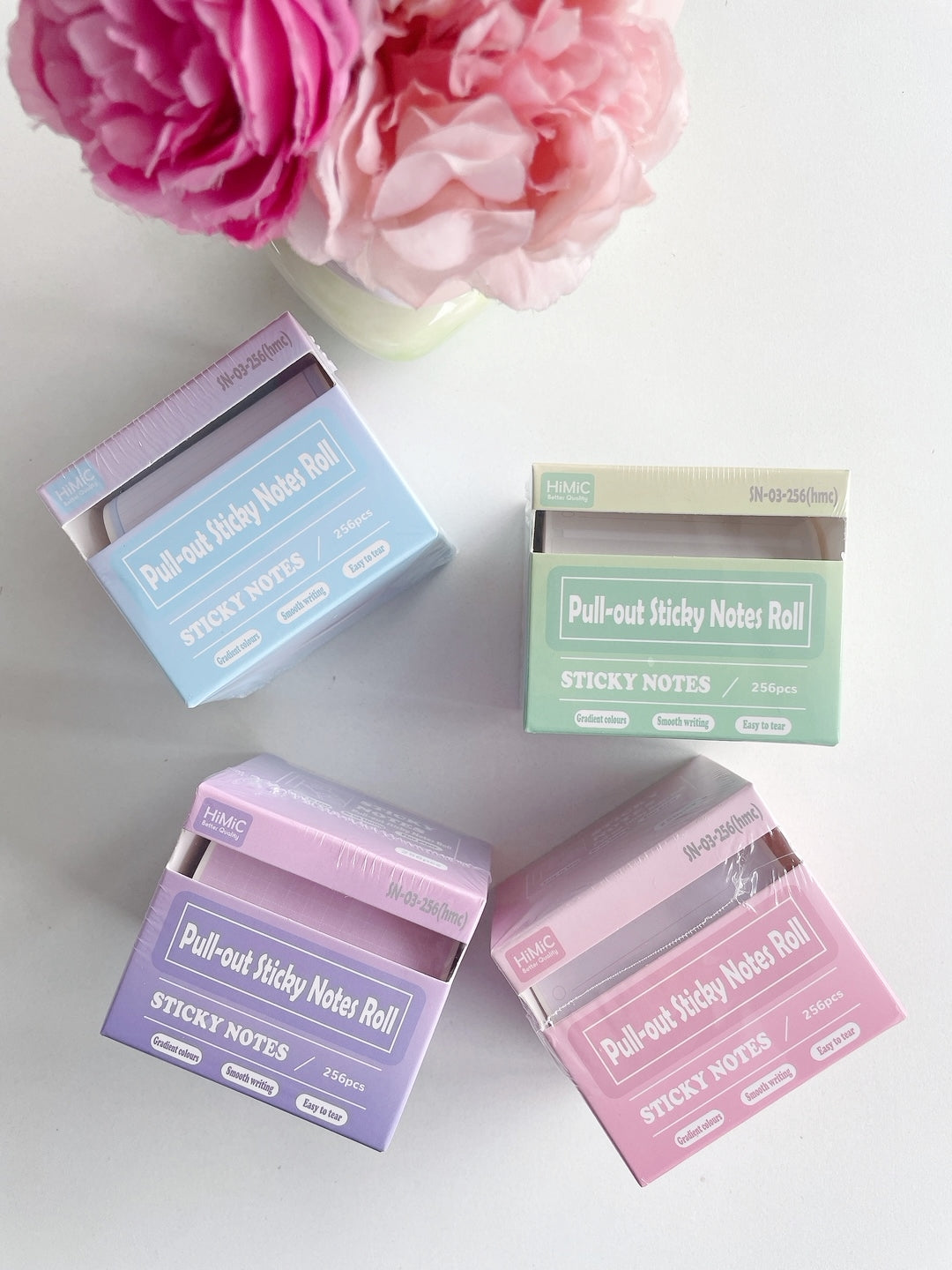 Pull-Out Pastel Sticky Notes