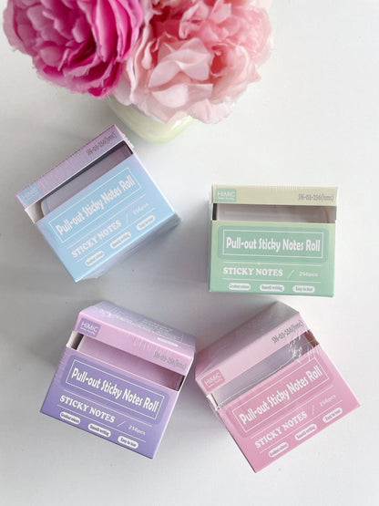 Pull-Out Pastel Sticky Notes