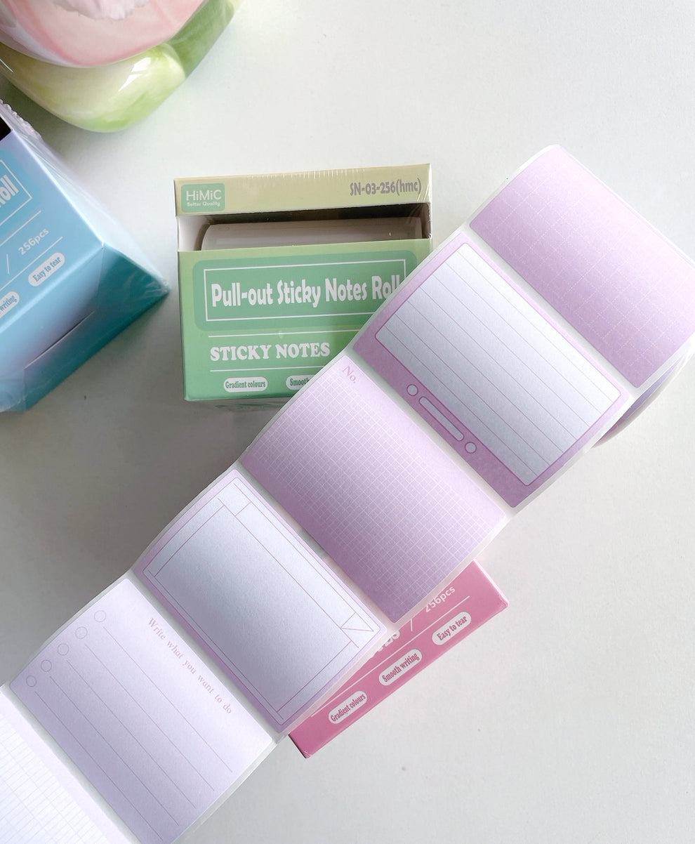 Pull-Out Pastel Sticky Notes