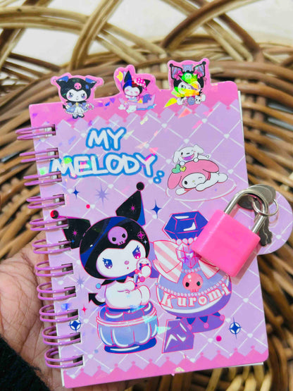 Mini Diary With Lock & Key