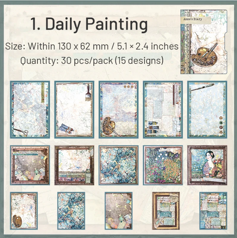 Anne's Diary Scrapbook Paper