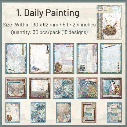 Anne's Diary Scrapbook Paper