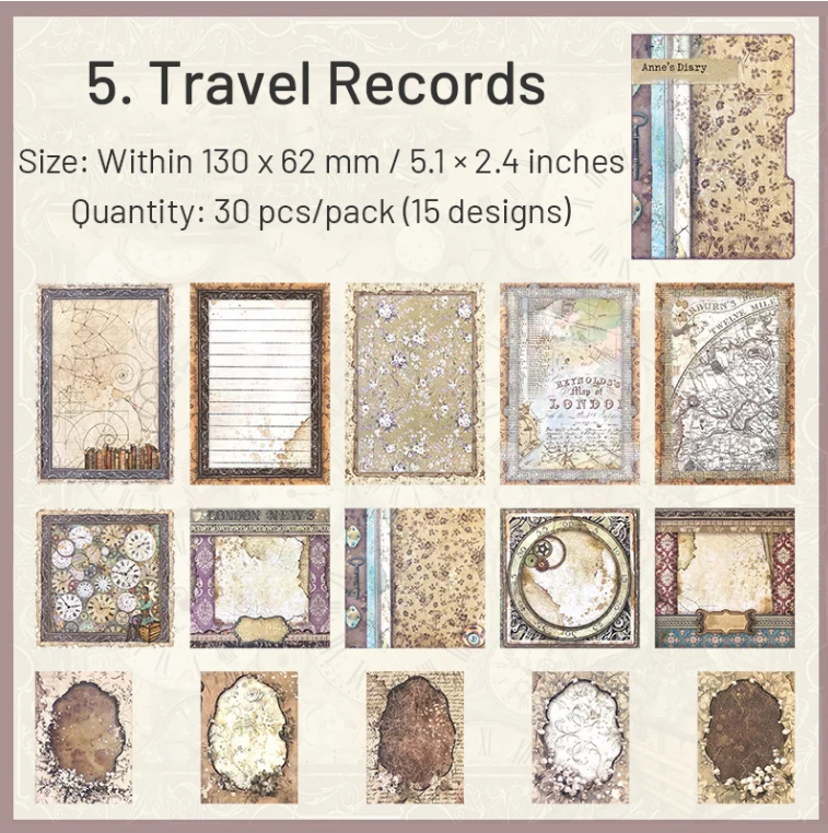 Anne's Diary Scrapbook Paper
