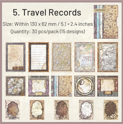 Anne's Diary Scrapbook Paper