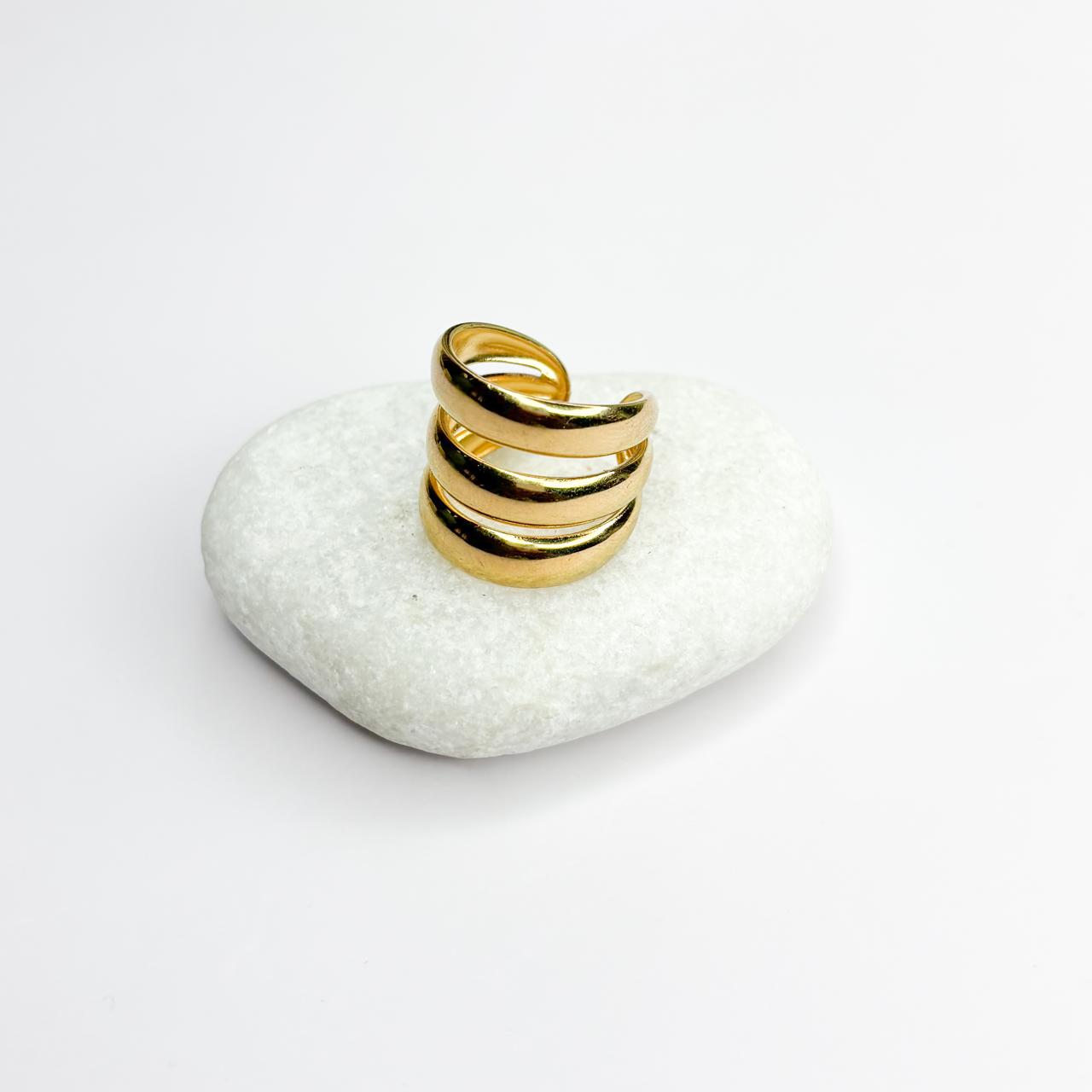 Triple Band Statement Ring