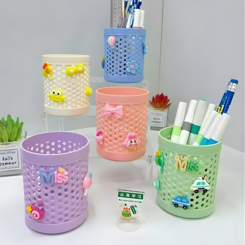 Kawaii Pen Holder - Round