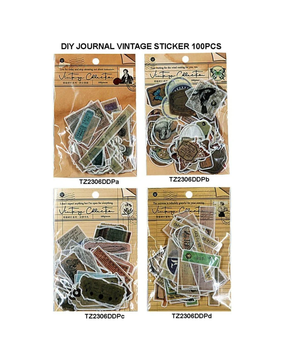 Journal Vintage Sticker