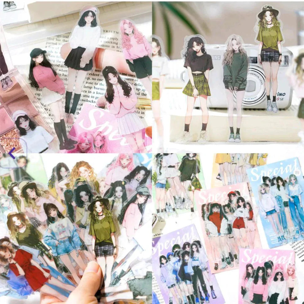 Purple Girls Stickers