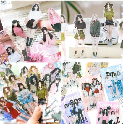 Purple Girls Stickers